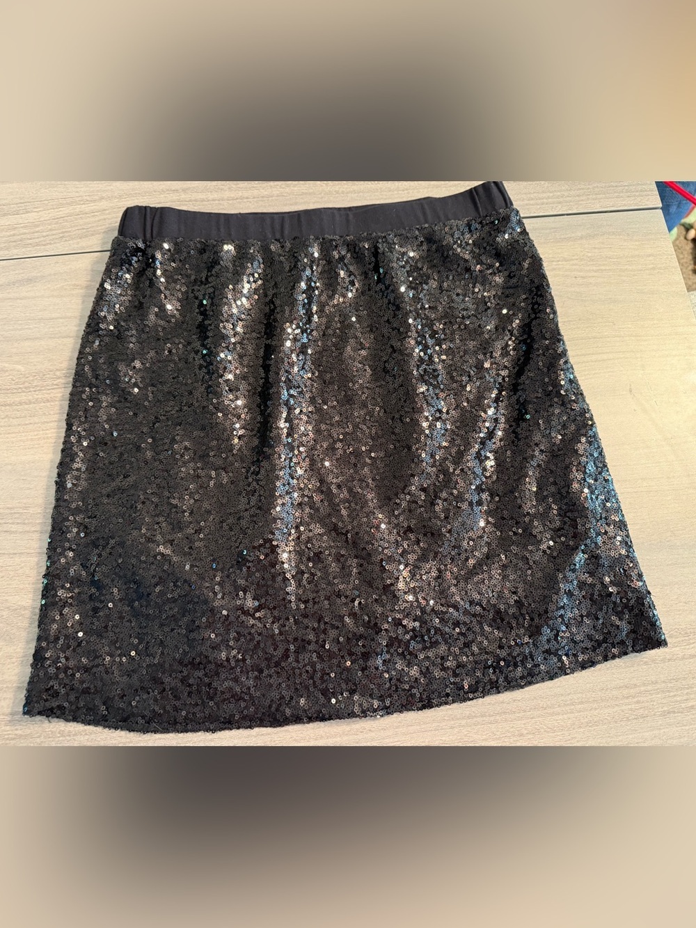 Joe Fresh Black Sequin Mini Skirt